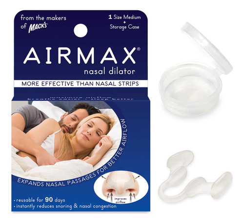Airmax Dilatador Nasal Para Un Mejor Sueno: Dispositivo Natu