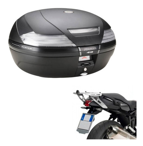 Baul Trasero 47l C/ Soporte Bmw K 1300 R 2009 A 2016 Kappa