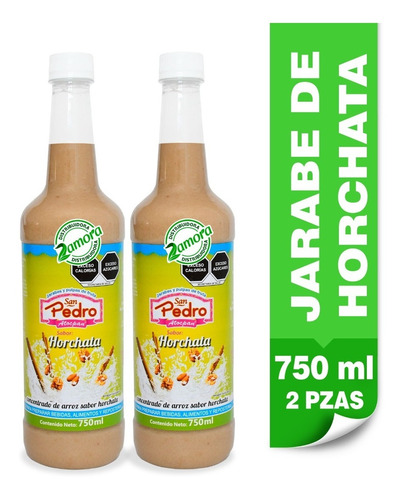  Jarabe Concentrado Saborizante Horchata 2pz De 750ml