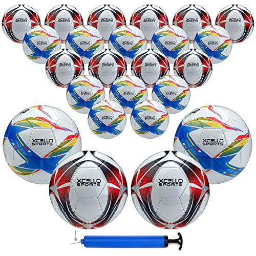 Xcello Sports Soccer Ball Tamaño 4 Gráficos Surtidos Con Bom