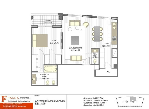 Imagen 11 de 12 de Departamento 2 Ambientes En Venta En Martha Salotti Al 400 - Puerto Madero