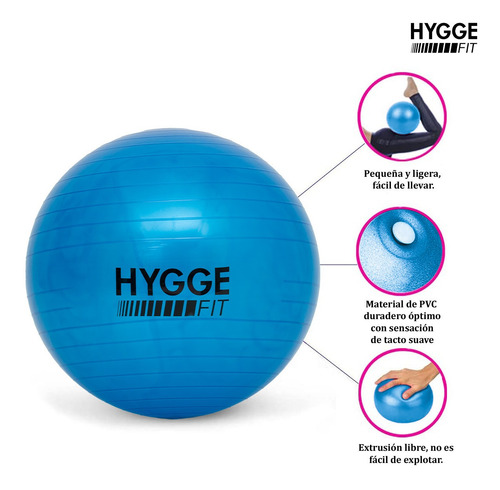 Imagen 3 de 10 de Pelota Esferodinamia 45cm Fitness Pilates Yoga Gym Funcional