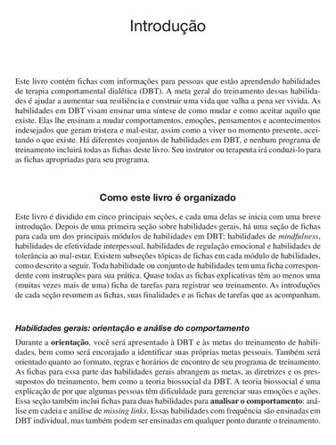 Treinamento de Habilidades em DBT: Manual de Terapia Comportamental Dialética para o Paciente, de Linehan, Marsha M.. Editorial Artmed Editora Ltda., capa mole em português, 2017