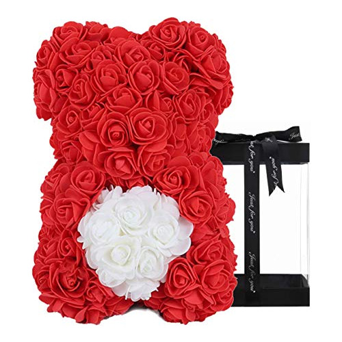 Valentines Day Gifts For Her,rose Bear -10inch Rose Ted...