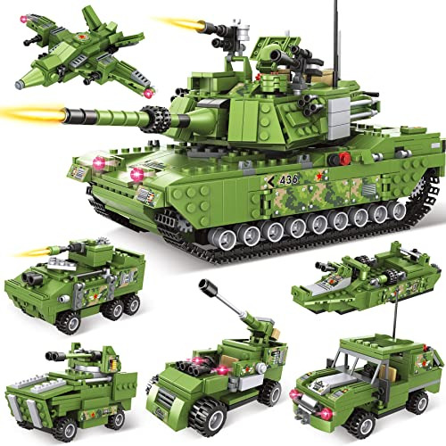 Ep Exercise N Play City Military Tank Army Building Block Se
