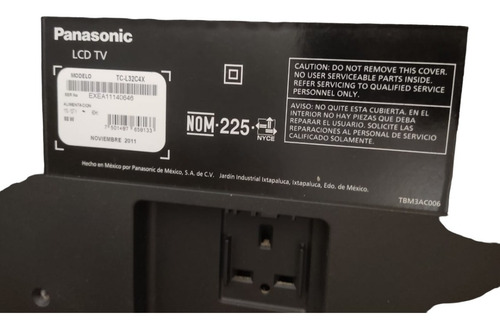 Imagen 3 de 4 de Tv Panasonic 32 Lcd Modelo Tc-l32c4x (poco Uso)
