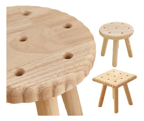 Silla Infantil De Madera Con Figuras De Galletas, Banco