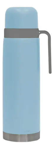 Termo Acero Inox 1lt C/manija Fija Mantiene Frío Calor Comet Color Celeste