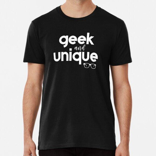 Remera Geek Y Texto Único Con Gafas Nerdy Algodon Premium