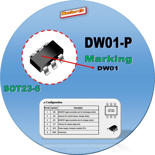 Dw01-p Dw01 Sot23-6