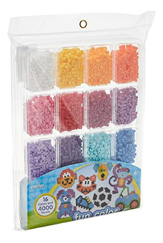 Perler 80-17513 Fusion Bead Tray 4000 / Pkg-fun Color.