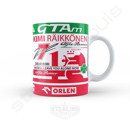 Taza Porcelana Fierrera - Kimi Räikkönen #10 | Formula 1 F1