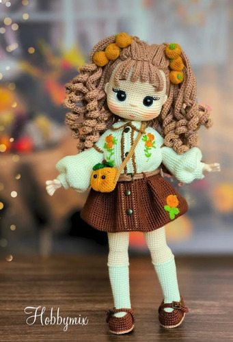 Muñeca Tejida A Crochet Personalizada