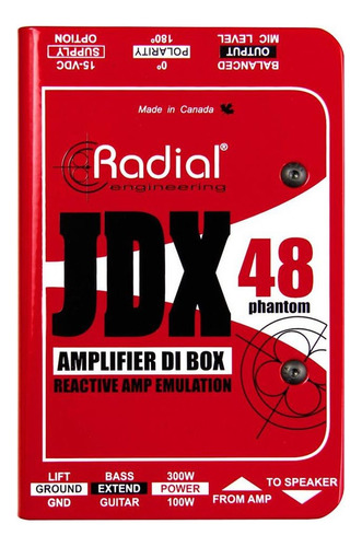 Caja Directa Activa 1 Canal Para Instrumento Radial Jdx 48