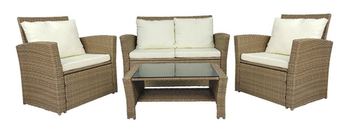 Juego Living De Terraza Rattan Kanpur