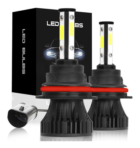 9007 Hb5 Kit De Focos Led De 4 Lados 20000lm 52w Para Ford