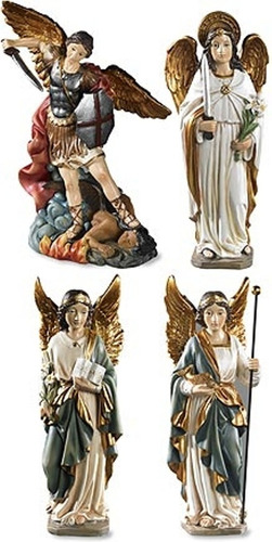 Figuras De Arcngel San Miguel Gabriel Uriel Rafael 4 Piezas