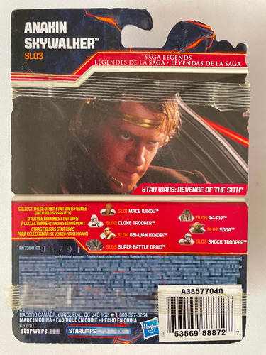 Anakin Skywalker Star Wars Saga Legends Hasbro 2013 Sl03 (Usado)