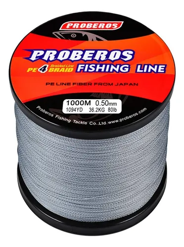 Línea De Pesca Trenzada Superpower 4 Hilos Fuerte