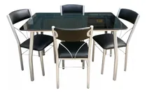 Comprar Mesa De Vidrio Templado Lejaim Con 4 Sillas Sara Reforzadas Base Bombe Reforzada Diseño Moderno Diseño Moderno Y Elegante, Sin Sacrificar La Durabilidad Y El Confort