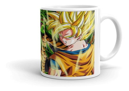 Mug Dragon Ball Z Personalizado Con Foto Y Nombre