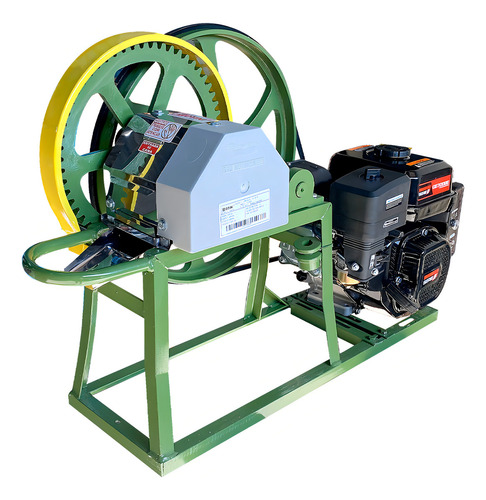 Engenho De Cana A Gasolina Partida Elétrica 7hp Rolo De Inox
