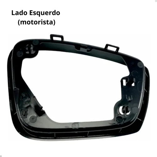 Par Moldura Retrovisor Gol G6, Fox, Voyage G6 Com Furo Pisca