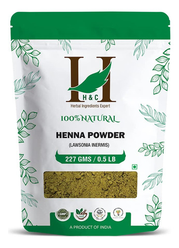 Henna En Polvo 100% Natural Para El Cabello 227 Gr