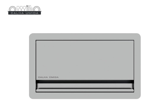 Porta Utensílios Escova E Objetos Embutido Aço Inox