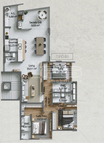 Imagem 4 de 7 de Eleve Residence 3 Suites Proximo Ao Mar Pereque - 3555
