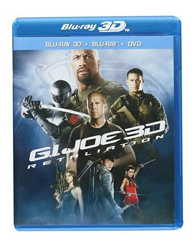 Gi Joe Contraataque Blu Ray 3d+blu Ray+dvd Película Nuevo
