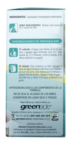 Imagen 4 de 5 de (3 Pzas) Te Cuachalalate (30 Bolsitas) Malabar