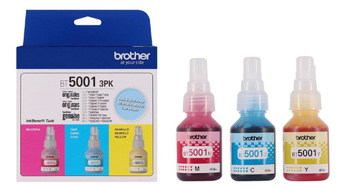 Tinta Brother Bt50001 3pk Cyan,  Yellow Y Magenta 