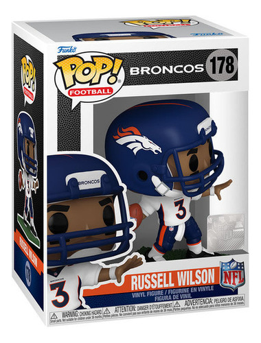 Nfl Broncos Russell Wilson Pop! Figura #178  - Vinilo