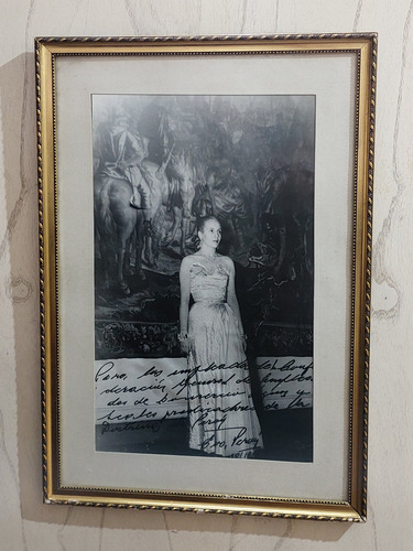 Antiguo Cuadro De Eva Peron