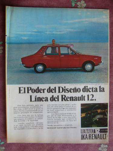 Renault 12 / Publicidad Gráfica Año 1971