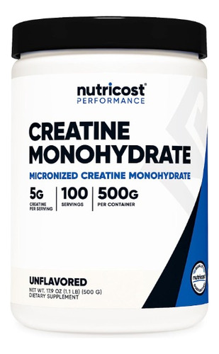 Monohidrato De Creatina Nutricost, 100 Porciones