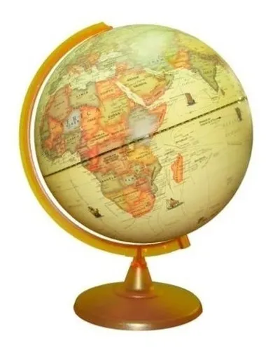 Globo Terráqueo Político Sepia Gloter 257aw 25cm Diámetro