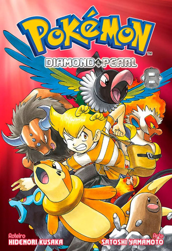 Pokémon Diamond and Pearl Vol. 8, de HIDENORI KUSAKA. Editorial Panini, Capa mole, em português, 2023