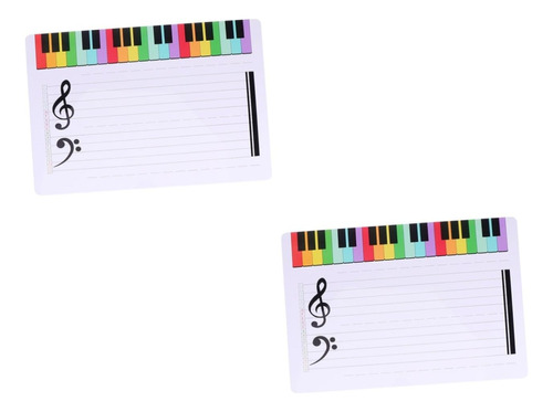 Operitacx 2pcs Exercise Board Erasable Note Whiteboard Black