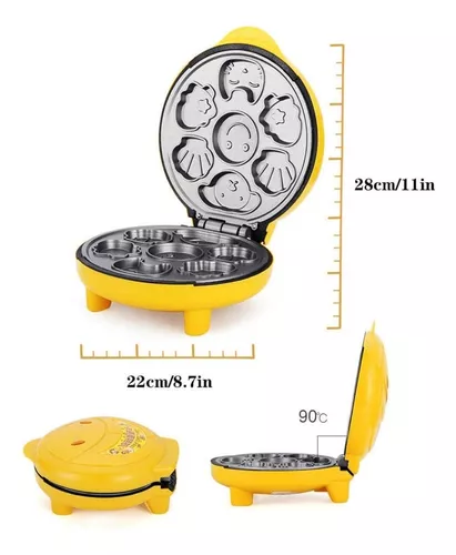 DASH Mini waflera múltiple: cuatro mini waffles, perfectos para familias e  individuos, superficies antiadherentes dobles de 4 pulgadas con liberación