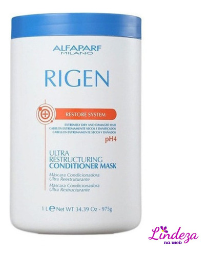 Alfaparf Rigen Hidratação Profunda Brilho Shampoo Mascara 1l