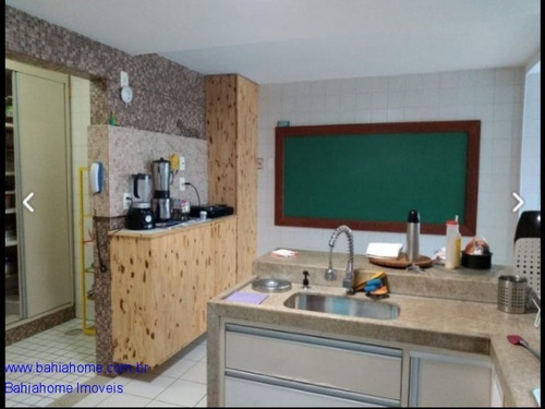 Imagem 12 de 20 de Excelente Casa Com Quatro Suítes A Venda Em Patamares Possui Espaço Gourmet Com Piscina E Churrasqueira, Tornando Os Ambientes Bastante Convidativos - Ca78mc
