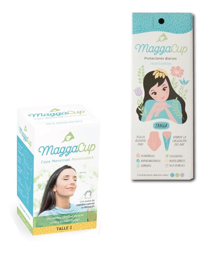 Maggacup Copita Menstrual + 3 Protector Diario Algodon Tanga