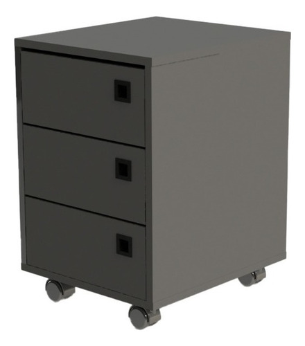 Cajonera Lenno Grafito Color Gris Oscuro