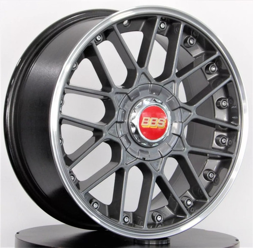 02 Rodas Bbs Rs 2 Aro 17x7 4x100 (2 Unid) + Bicos