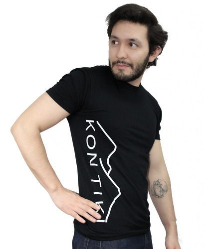 Playera Hombre Aventura Ciudad Manga Corta Kon Tiki Late-bk