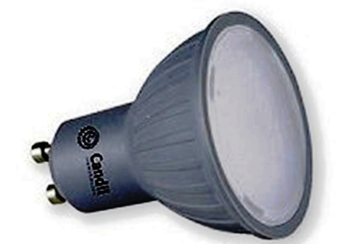 Imagen 2 de 10 de Pack 4 Focos Dicro Led 7w Gris Gu10 220v Candil Cálida/fría