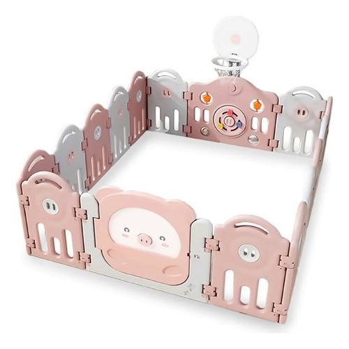 Corral De Juego Modulable Y Plegable Playpen Con Canasta