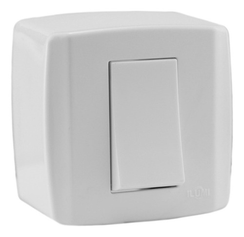 Interruptor Paralelo Linha Box Slim Ilumi Sobrepor Externa Cor Branco